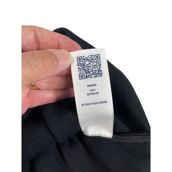 True Religion Womens Black HS Side Ruch Dress Size L SKU 9080 - Picture 10 of 11